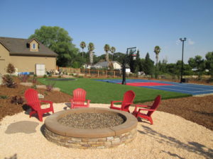 artificial grass for play yard, trampoline, yard games
