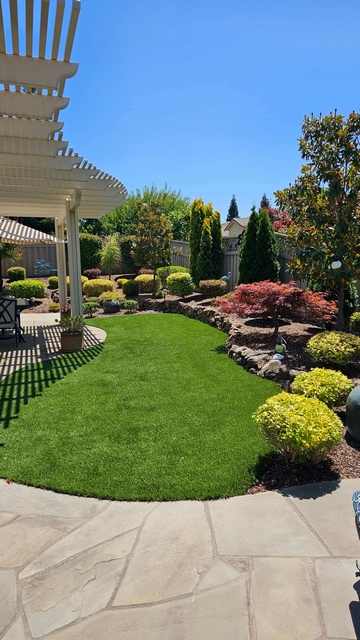 After TuFFGrass Artificial Grass installation in Placer County CA