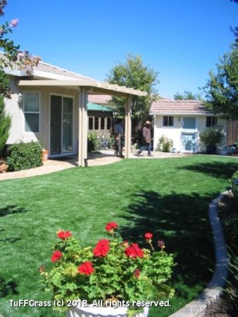 Rocklin - Roseville CA area artificial grass lawn backyard