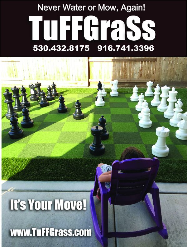 Artificial turf grass chess - checker set play area