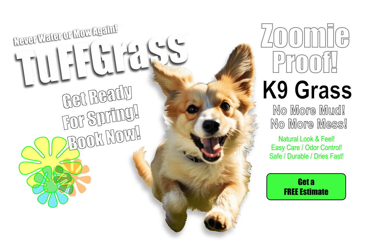 Artificial K9 Grass for Dog Lawns